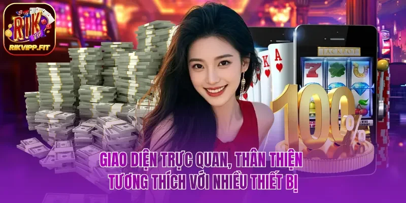 Giao diện trực quan, thân thiện tương thích với nhiều thiết bị